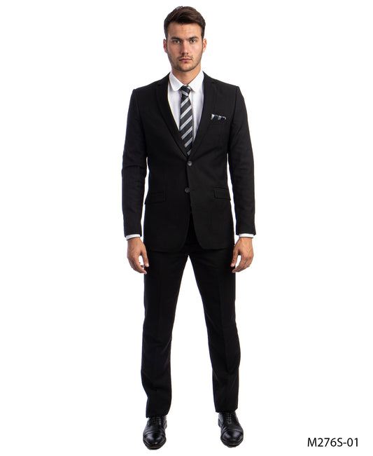 Black  Suits 2 PC, Slim Fit