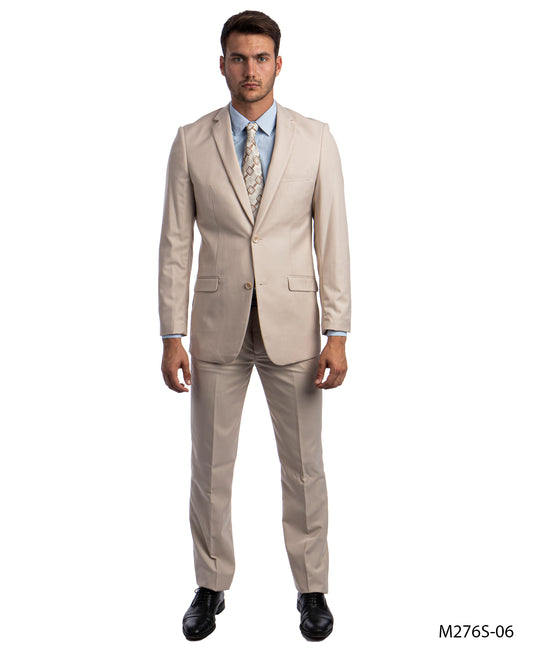 Tan Suits 2 PC, Slim Fit